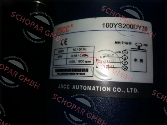 JSCC AUTOMATION CO., LTD.-100YS200DY38  price