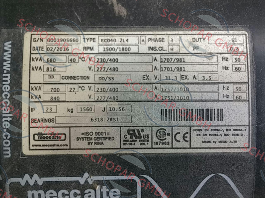Mecc Alte-ECO402L4BMD114PD  price