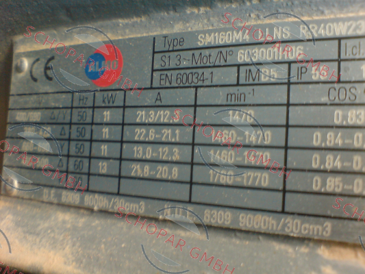 Almo-Fan impeller for SM160M4LLNSRR40W230V  price