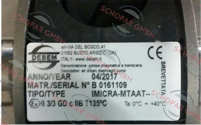 Debem-IMICRA-MTAAT / B 0161109 , identical pump is JP-800.30 Edelstahl (with brand Jessberger)  price