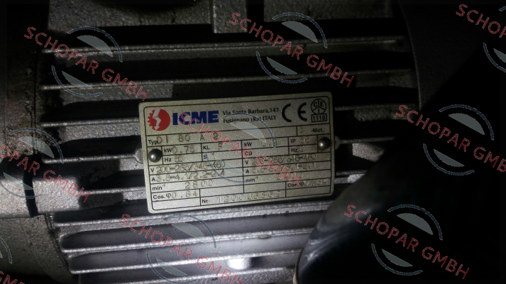 Icme Motor-D  80 A 2    Nr. 200U6862  price