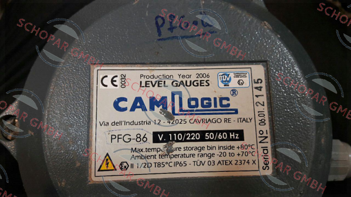 Camlogic-PFG-86 V.110/220 50/60Hz price