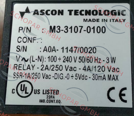 Ascon-M3-3107-0200 price