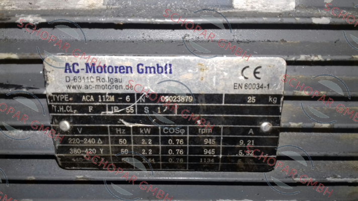 AC Motoren-ACA 112 M-6 price