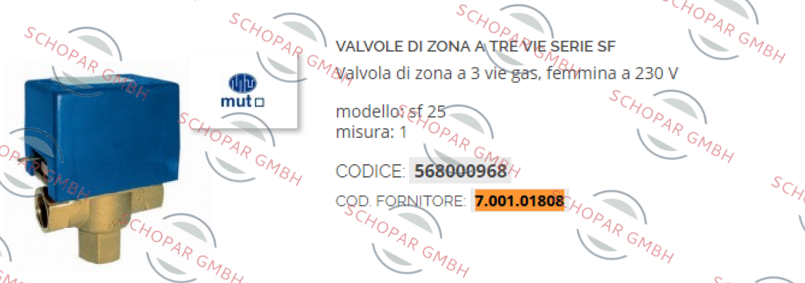 Mut Meccanica Tovo SpA-7.001.01808 price