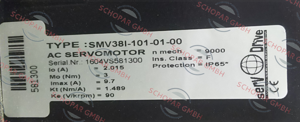 Servotecnica-SMV38I-101-01-00 price
