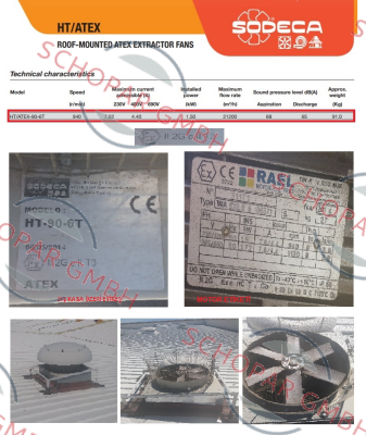 Sodeca-HT-90-6T/ATEX/EXII2G Ex-D price