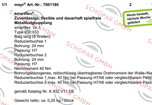 Mayr-7001180   price