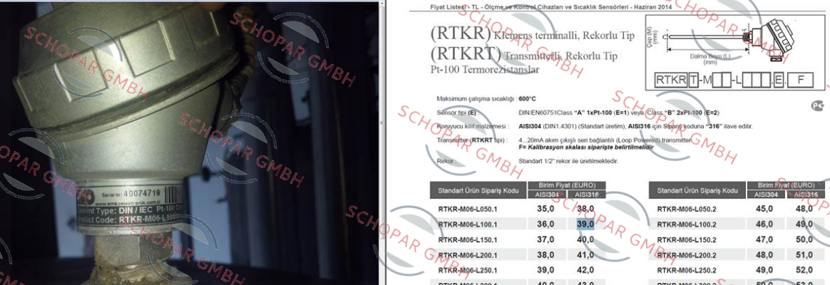 EMKO-P/N: 40074719 , Type: RTKR-M06-L100.1 price