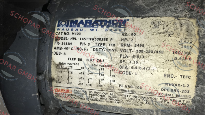 Marathon (Regal)-HVL 145TTFR5303BE P - obsolete , replaced by 145TTFR16013   price