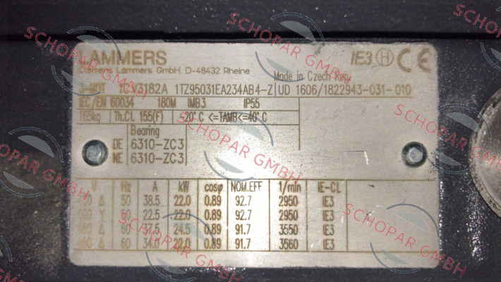 Lammers-Fan wing for 1TZ9503-1EA23-4AB4 22 kW 2955 n  price