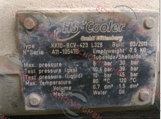 HS Cooler-KK10-BCV-423 L328 price