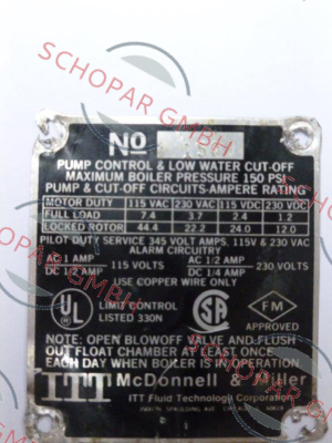 McDonnell & Miller (a xylem brand)-№150  price