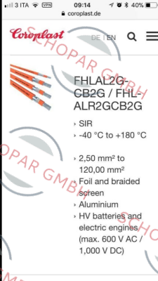 Coroplast-FHLAL2G-CB2G/FHL-ALR2GCB2G  35 mm2  price