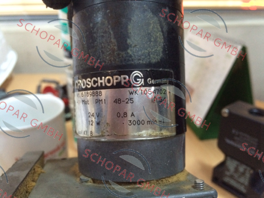 Groschopp-TYP: PM1 48-25, 24 V DC, 3000 U, 12 W, B14, IP54, MOTOR GEWICKELT NACH WK 1054702 - OEM price