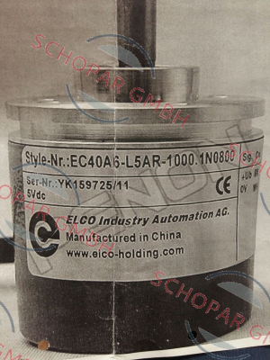 Elco-EC40A6-L5AR-1000.1N0800 price
