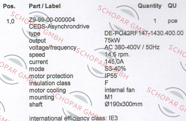 Ceds Duradrive-Type DE-PO42RF147-1430.400.00  price