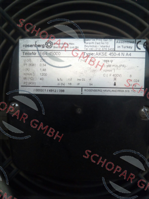 Rosenberg-AKSE 450-4 G.4FF A4  price