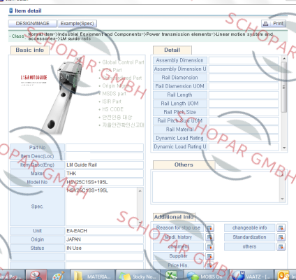 THK-HSV25C1SS+195L  price