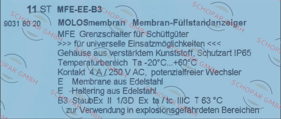 Mollet-MFE-EE-B3 price