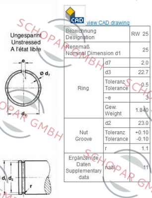 Seeger Orbis-RW25 price