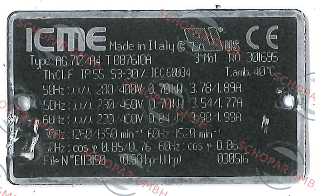 Icme Motor-AG 71Z/A4 T 0876110A  price