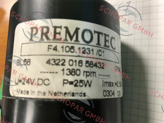 Premotec-F4.105.1231/01 BL58 4322 016 58432 (OEM)   price