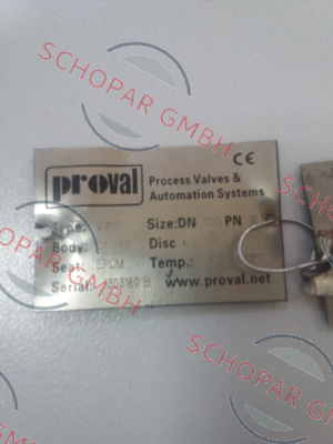 Proval-Type: V705  Serial:1303160 B DN350  price