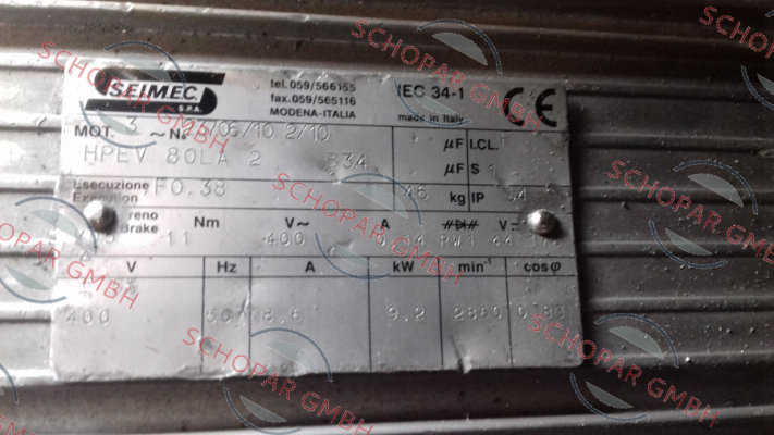 Seimec (Rossi)-HPEV 80 LA 2 price