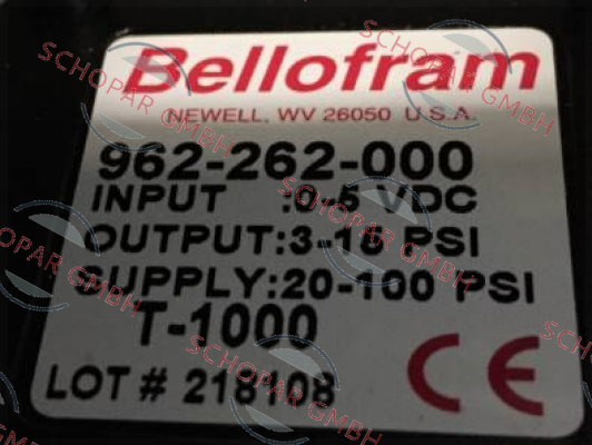 Bellofram-962-262-000 price