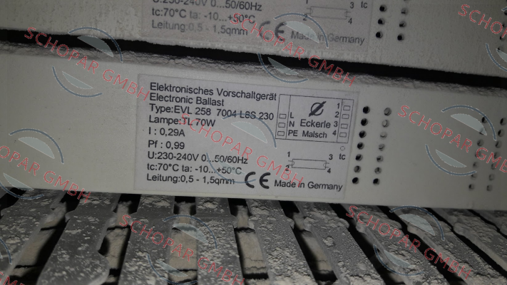 Eckerle-EVL258 7004 L8S 230 = 20pcs price