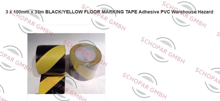 3M-Black/Yellow Vinyl Hazard Tape  price