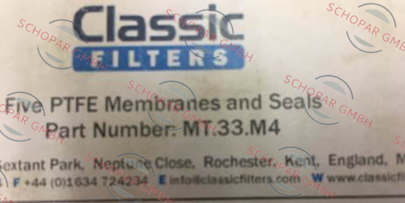 Classic filters-901937 / Type: MT-33-M4 price