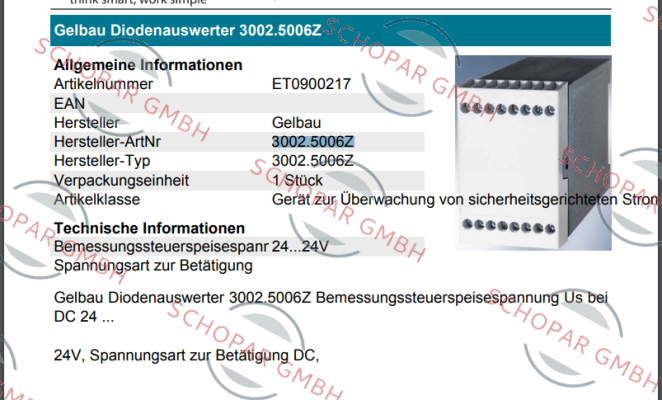 Gelbau-250.06Z, Kat. 3 price
