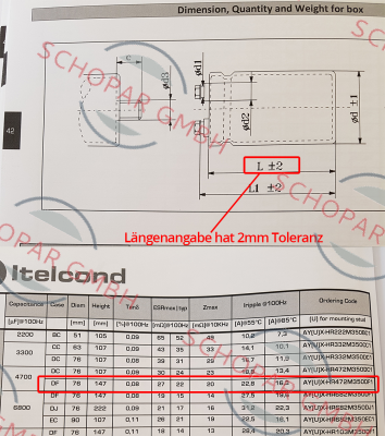 Itelcond-AYUX-HR 350V 4.700μF 20%(M) 76x143mm (660114)  price