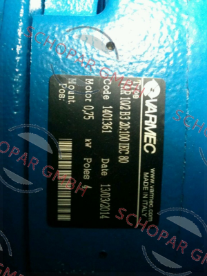 Varmec-VAR10/2 B3 020-100-0,75kW 4pol  price