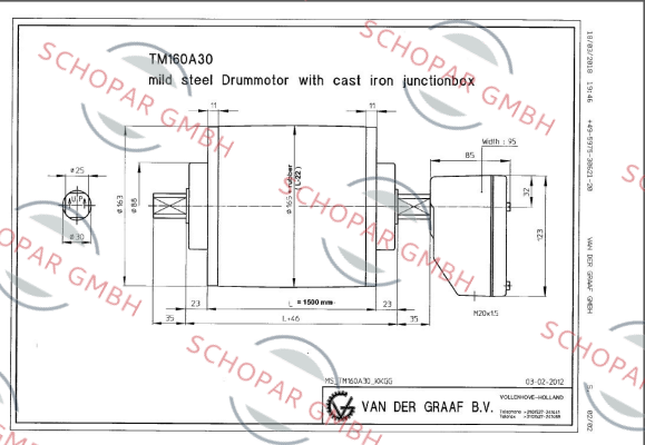 Van der Graaf-TM160A30-0410-1500  price
