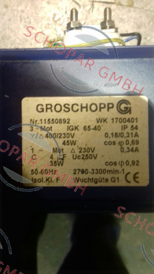 Groschopp-11550892 IGK 65-40 price