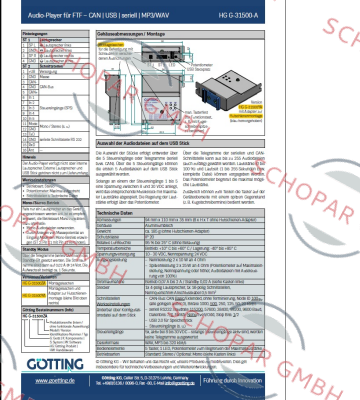 Gotting-HG G-31500ZA  price