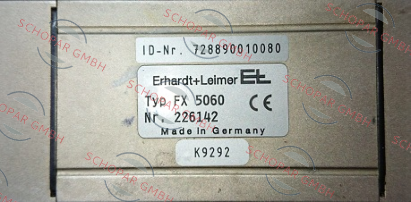 Erhardt Leimer-226142 obsolete, replacement P/N: 00363592 Type: FX 5260  price