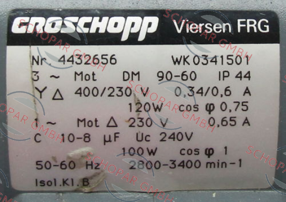 Groschopp-WK0341501 obsolete  price