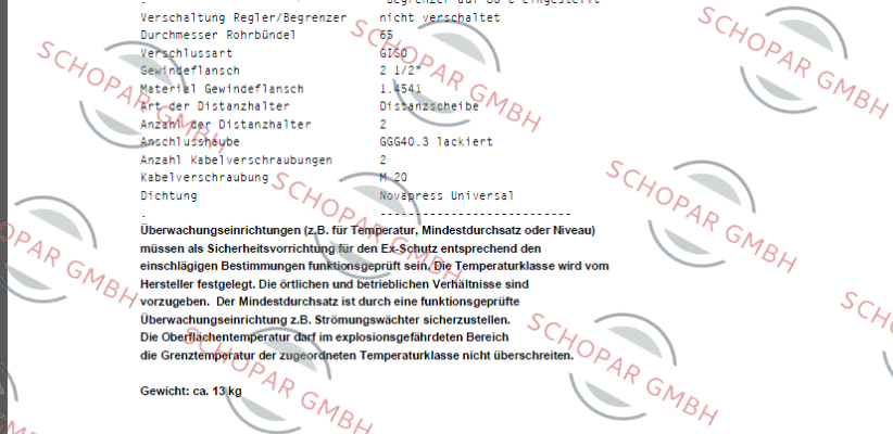 Schniewindt-95F/RC-Exdet1,5T3/T200´C price