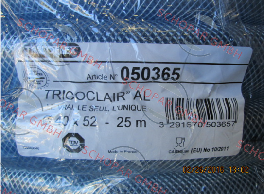 Tricoflex-TRICOCLAIR-AL (1 Pack=25m) price