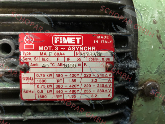 Fimet-MA F 80-A4  price