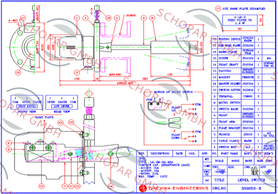 Daehwa-LS-SM-D3-65A (Dwg No. :  DX005S-H)  price