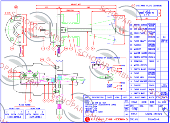 Daehwa-LS-SM-D3-65A (Dwg No. :  DX005S-L) price