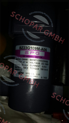 Spg Motor-BZ23G109M-A06  price