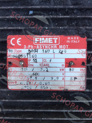 Fimet-MAOT 160L2-8  price