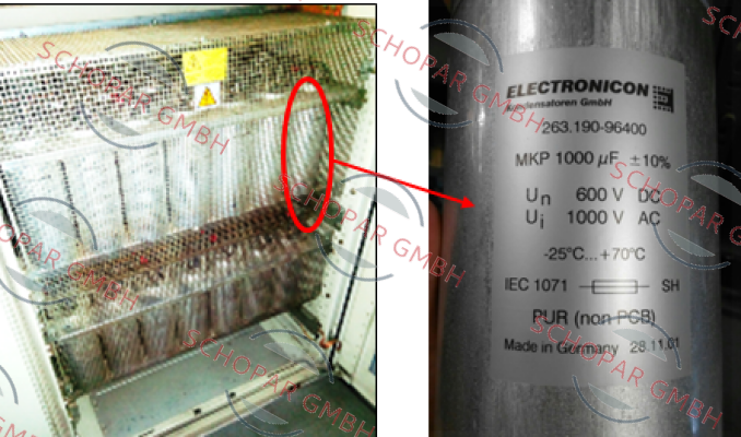 Electronicon-263.190-96400, obsolete replaced by E63.R24-105C20  price