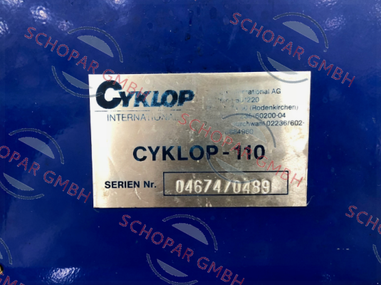 Cyklop-04674/0489 - replaced with 74504270   price